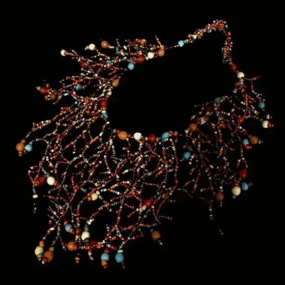 Coral Reef Inspired Beadwork Necklace Made in Italy - Picture 8 of 10